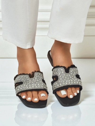 Royalfashion Sieviešu sandales ar rhinestones CrystalEase