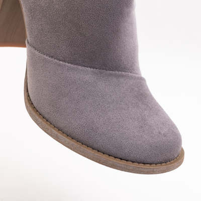 Grey women's cutout boots Plinara - Footwear