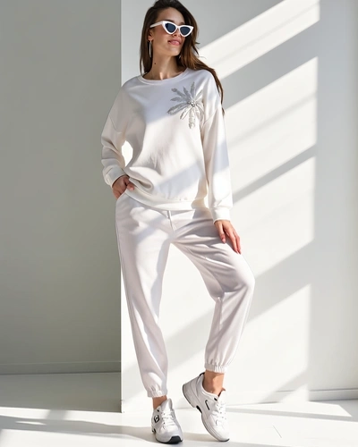 Royalfashion Sieviešu viskozes komplekts ar ziedu