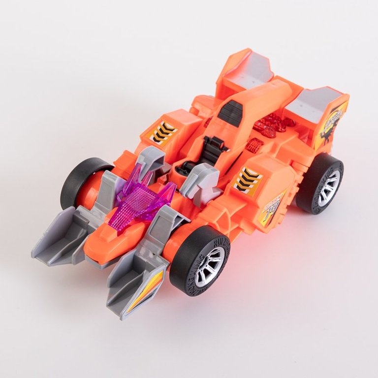 Orange glowing dinosaur car - Toys