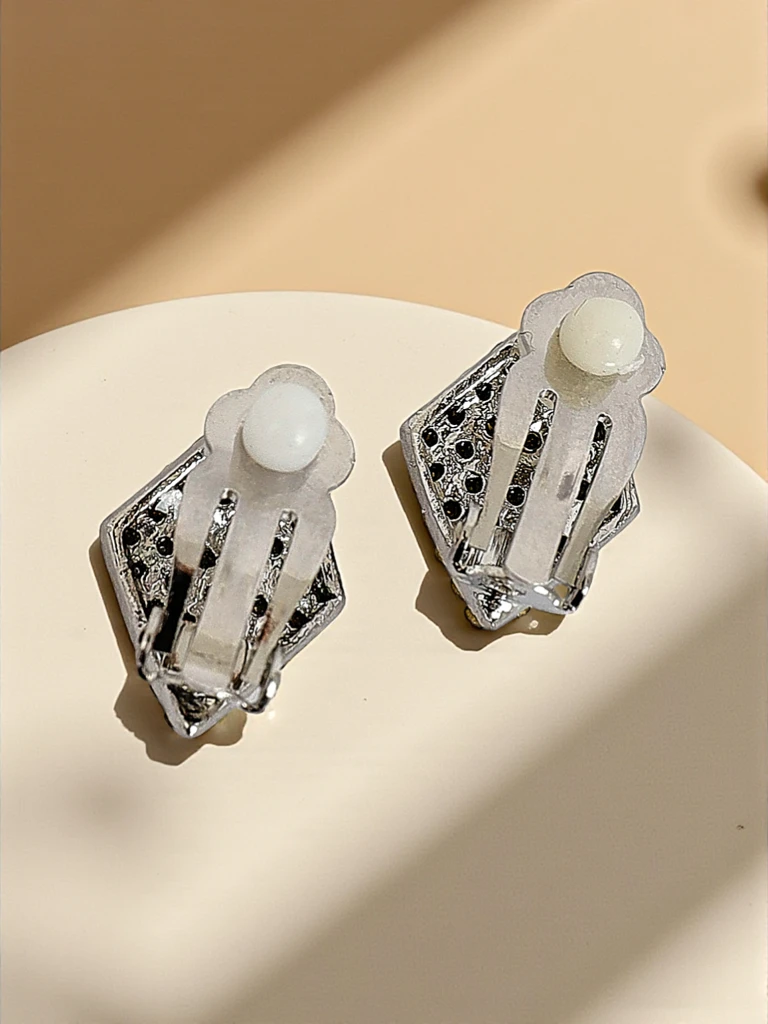 Royalfashion Клипсы женские серьги с цирконами