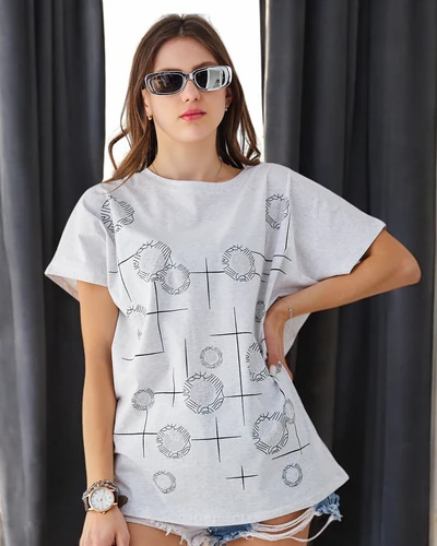 Royalfashion Cotton women's t-shirt with print