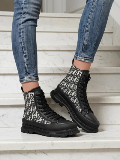 Royalfashion Sieviešu potītes zābaki ar rakstu Zoriof