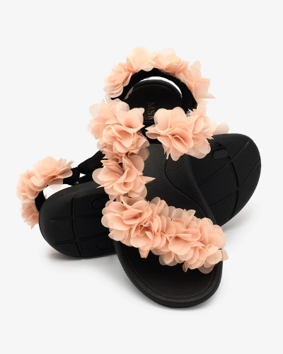 Royalfashion Powder women's sandals with flowers Alferroy