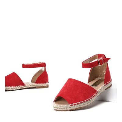 Red espadrilles with a Royal cut - Footwear
