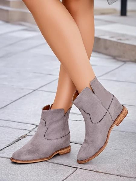Royalfashion Kowboy-stila cimdi uz kecējamu platformu Bluestone