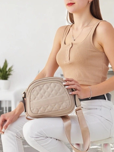 Royalfashion Oval small women's bag made of eco-leather