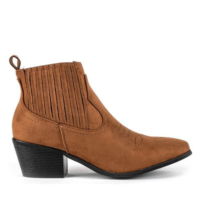 Brown cowboy boots a'la Golessa - Footwear