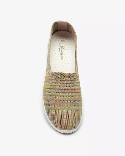 Цветные желтые женские кроссовки Covvu- Footwear