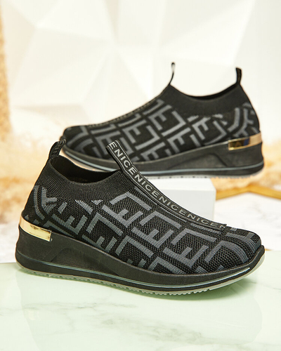 Royalfashion Women's slip-on sports shoes with print Wecalle