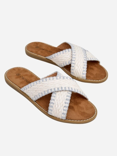 Royalfashion Women's sandals with woven straps Bornes