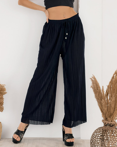 Royalfashion Sieviešu platās plisētās bikses