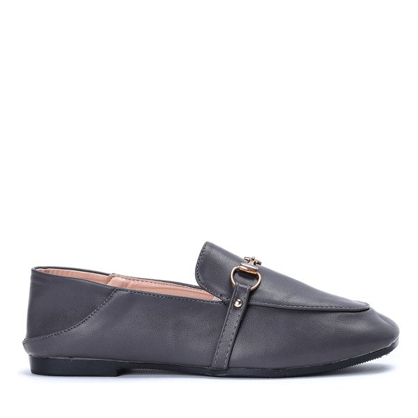 Gray Ariellea Faux Leather Loafers - Footwear