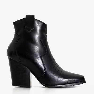 OUTLET Black women's cowboy boots Selina - Footwear