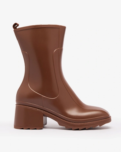 Royalfashion Black matte women's wellingtons a'la boots Tentiris