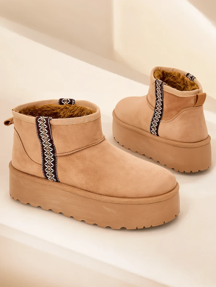 Royalfashion Īsās sieviešu sniega zābaki Haluzi