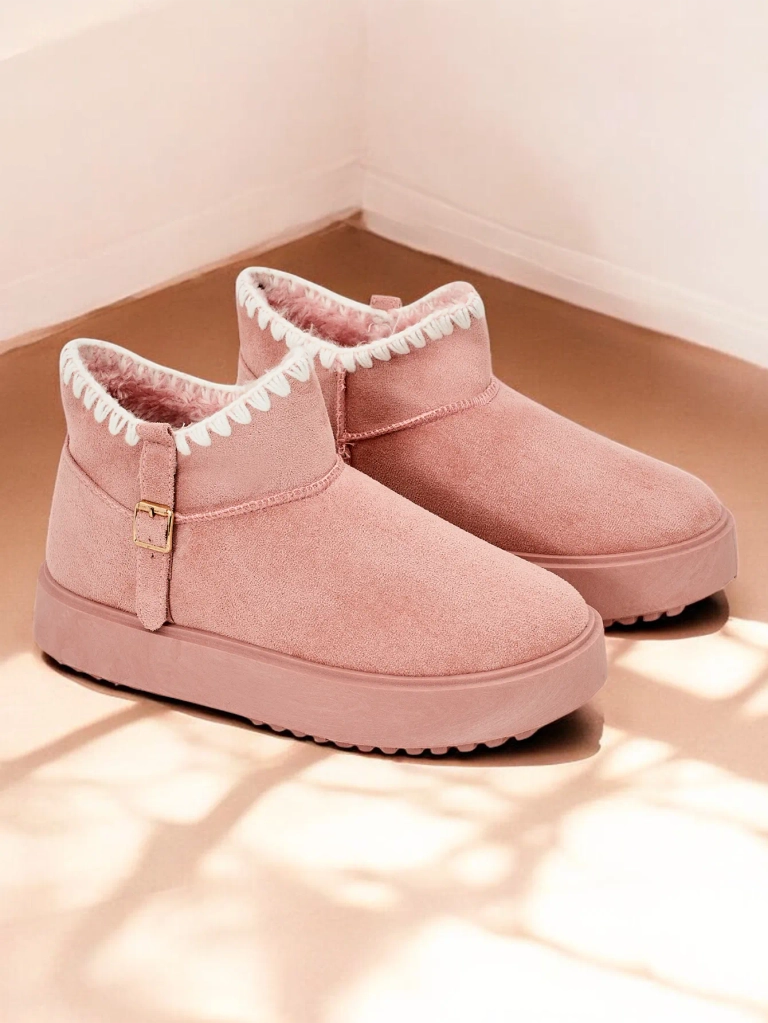 Royalfashion Women's short snow boots Ewioz