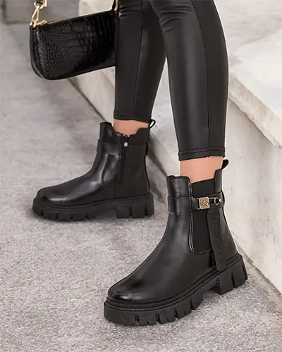 Royalfashion Sieviešu eko ādas Dobinas zābaki