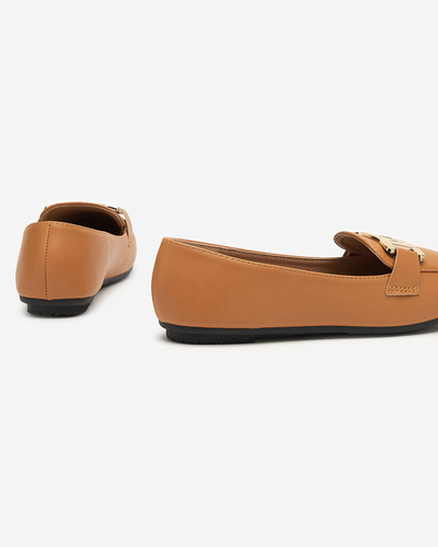 Women's camel loafers Melukia - Shoes