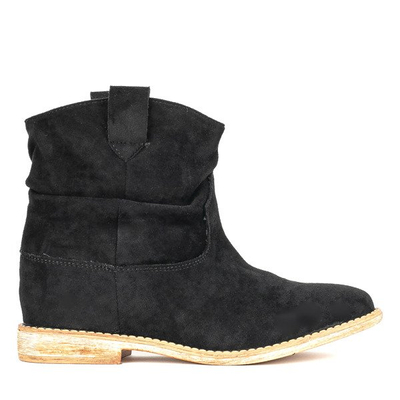 Black boots a'la cowgirls on a covered anchor Daressco - Footwear