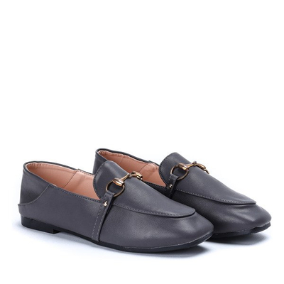 Gray Ariellea Faux Leather Loafers - Footwear