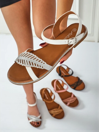 Royalfashion Woman sanals long flat fut Willow Grace