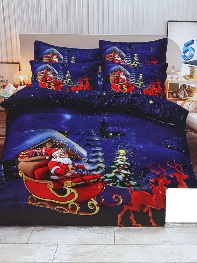 Royalfashion Ziemassvētku gultas veļas komplekts 160x200 pilns 3 daļas