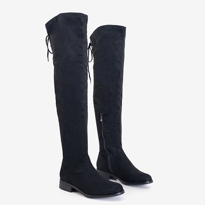 Black women's over-the-knee boots Bimala - Footwear