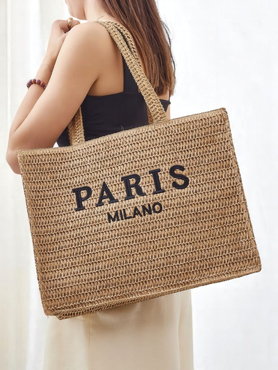 Large Straw Women's Bag from Royalfashion, Paris Milano