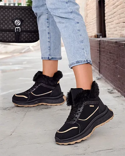 Royalfashion Утепленные женские кроссовки с мехом Mofell