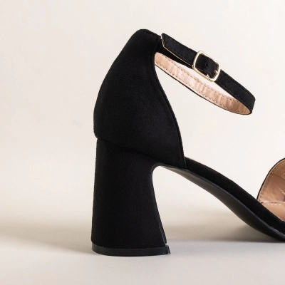 OUTLET Black women's high-heeled sandals Maniza - Footwear