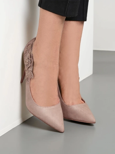 Royalfashion sieviešu stiletto papēži ar ziediem Sollabe