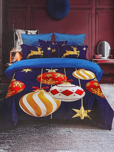 Royalfashion Christmas bedding set 160x200 complete 3-PARTS