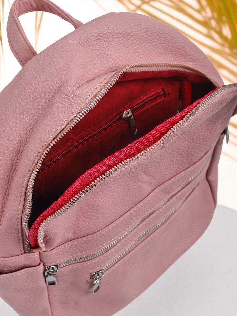 Aurelia Rosa - Królewska Moda women's eco-leather backpack, large for A4