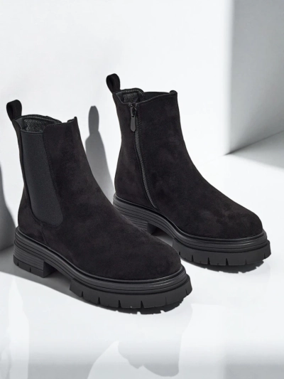 Women's Chelsea boots made of eco-suede Lunvor