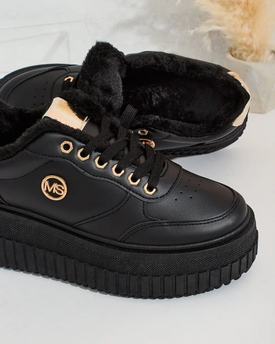 Royalfashion Warmed women's sneakers with fur Sofi