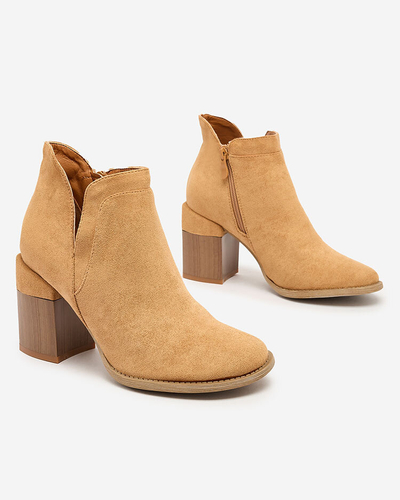 Royalfashion Camel women's Ricteas stiletto boots