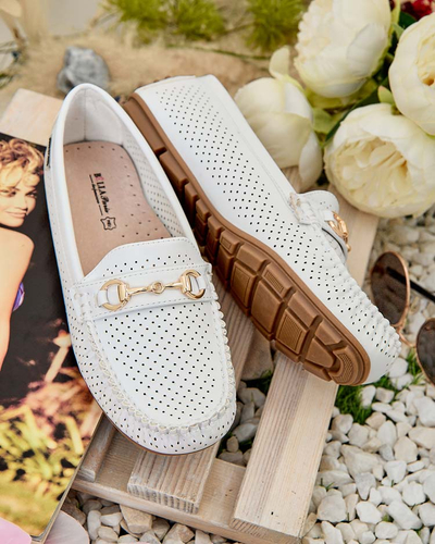 Royalfashion Women's openwork moccasins Mill