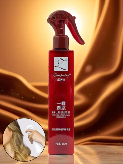 Perfumed nourishing hair serum spray