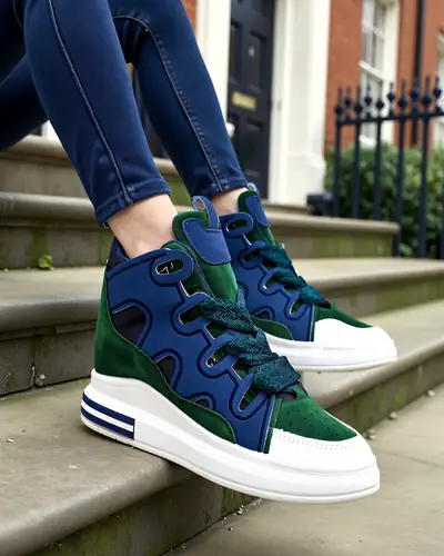 Royalfashion Augstas sporta apavi sievietēm ar slēptu platformu Oblaffi