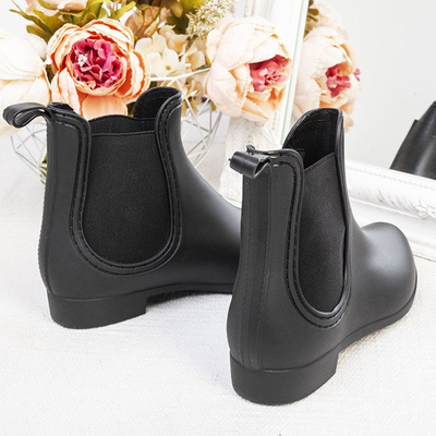 Black low boots with almond toe Bergen - Footwear 1