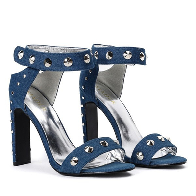 Blue high-heeled sandals Ibbie - Footwear 1