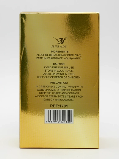 Ujë parfum inspiruar për burra Golden Robot