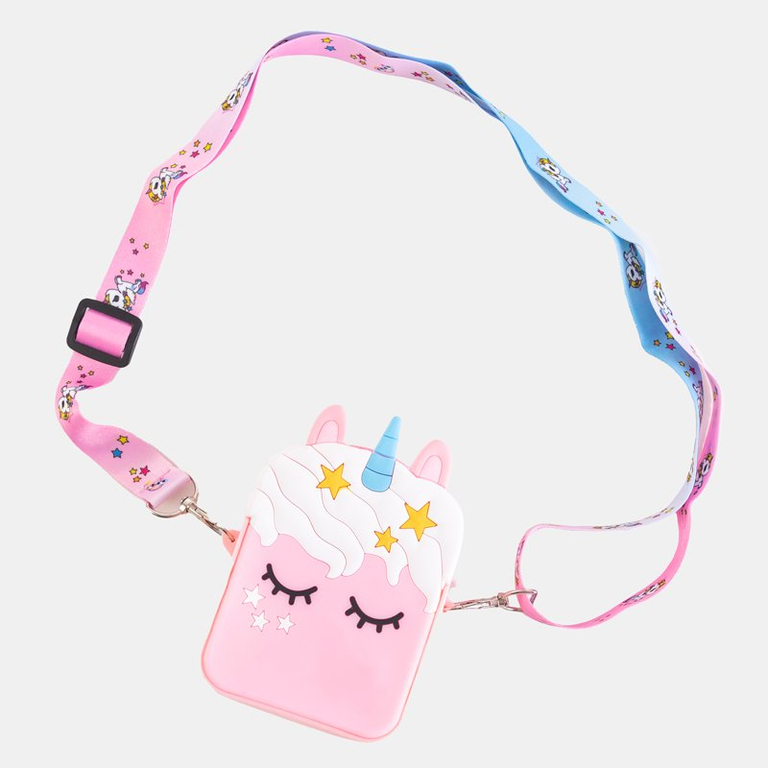 Светло-розовая сумочка в виде единорога Unicorn