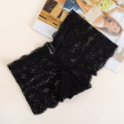 Черные женские кружевные трусы