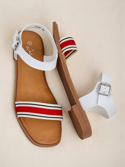 Royalfashion Sieviešu sandales ar plakanu zoli Naya