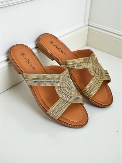 Royalfashion Ženski natikači pleteni Woven Breeze