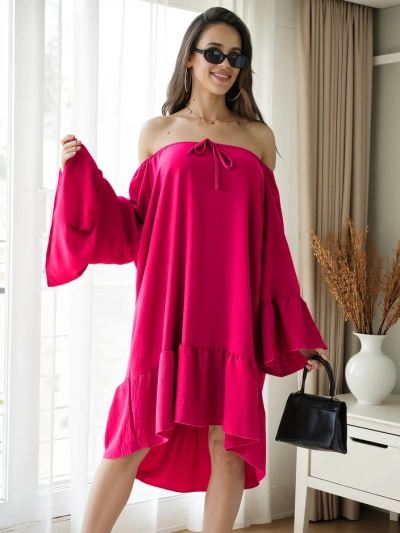 Royalfashion Women's dress a'la Spanish with frills oversized
