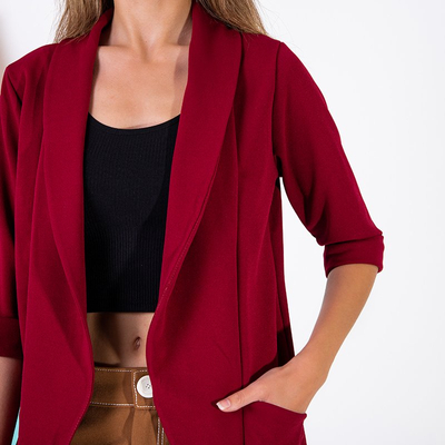 Maroon women's unbuttoned bedspread - Clothing