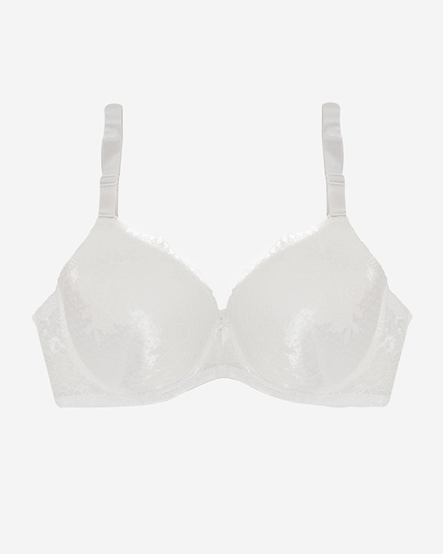 White bra with decorative lace - Underwear